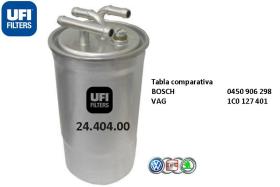 Ufi Filtros 2440400 - FILTRO COMBUSTIBLE VAG TDI NEW BETTLE