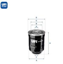 Ufi Filtros 2445200 - FILTRO GASOIL TOYOTA