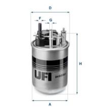 Ufi Filtros 2408001 - FILTRO COMB.  N.PULSAR-JUKE 15DCI  14>